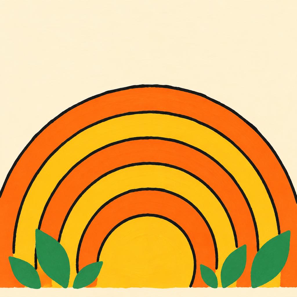 Cover art: a bold rising sun in yellow and orange stripes